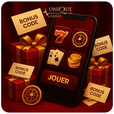 unique casino code bonus